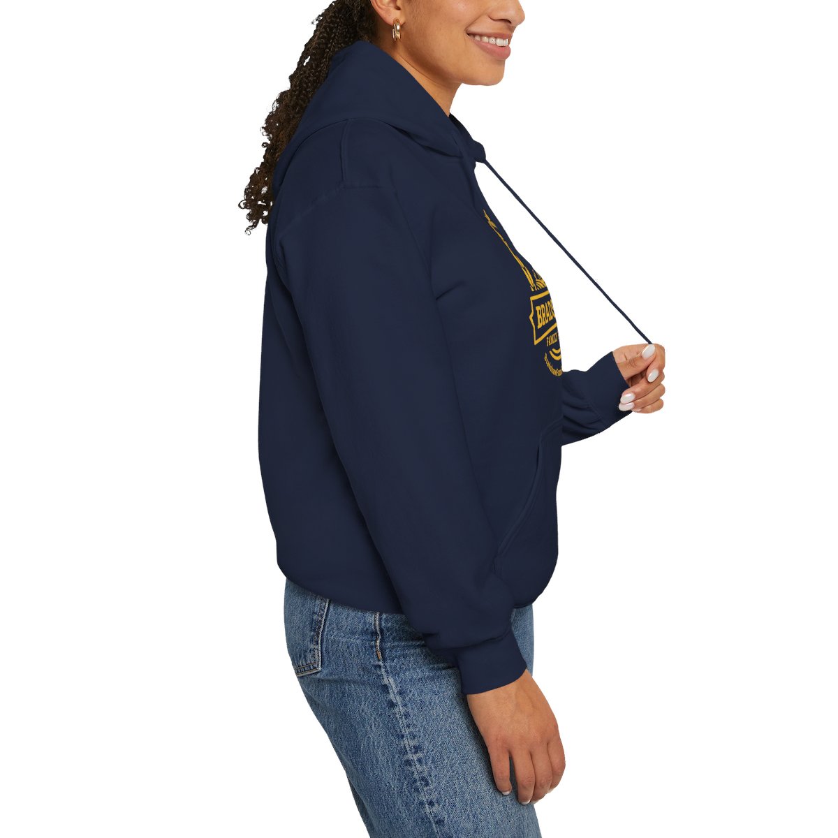 Bradshaw family farms logo on hoodie